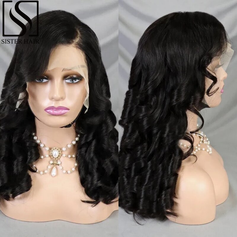 Perruque Lace Wig Remy naturelle bouclée, cheveux humains, 13x4, 24 pouces, 300%, pre-plucked, pour femmes