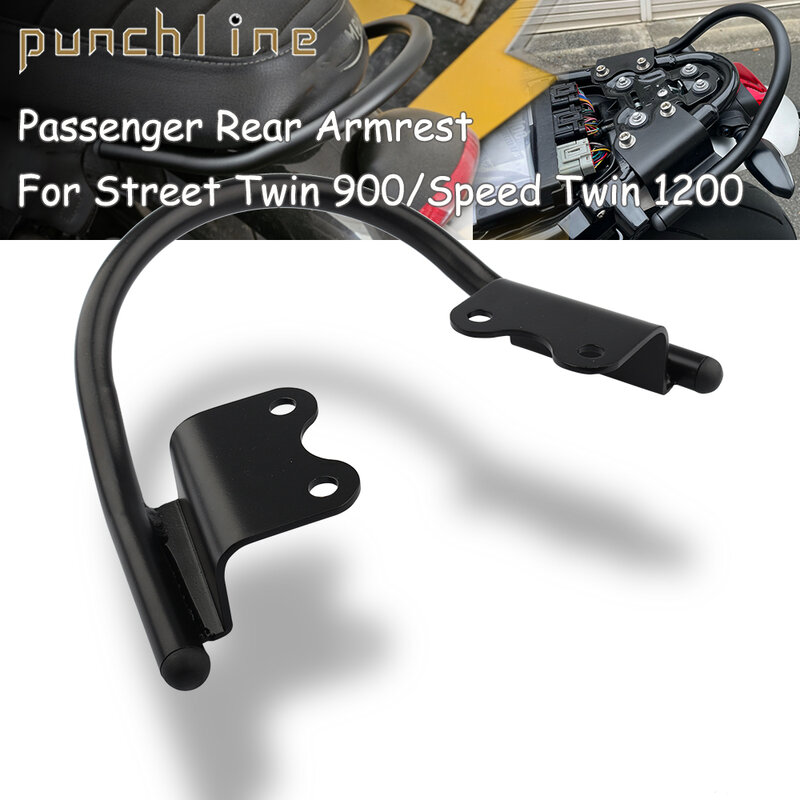 Per Street Twin 900 16-22 velocità Twin 1200 19-22 Street Scrambler 900 17-23 passeggero posteriore sedile singolo portapacchi ripiano di supporto