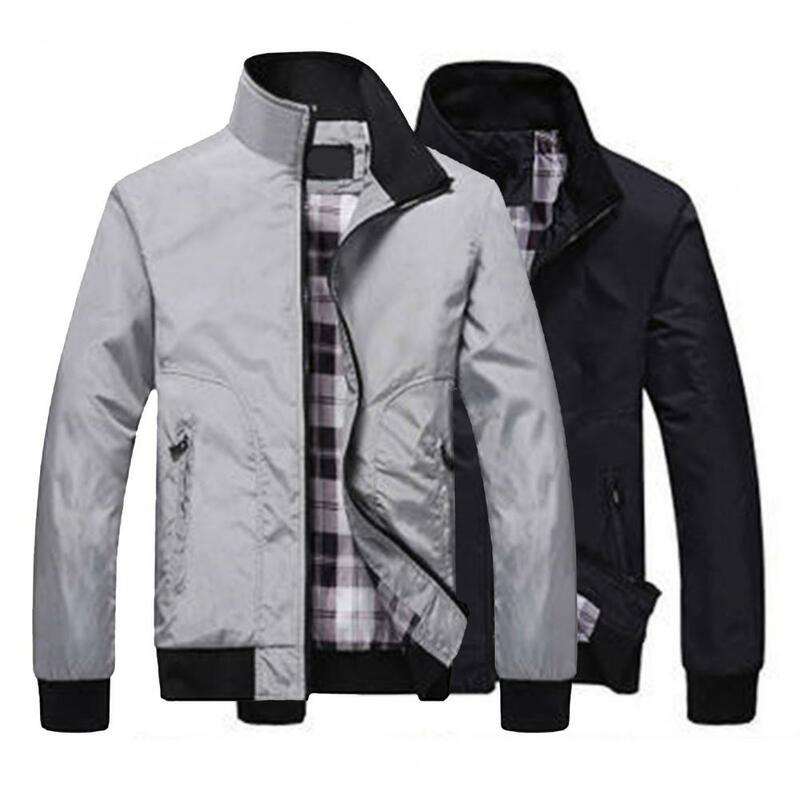 Great Men Coat  Casual All Match Spring Coat  Great Stitching Men Jacket