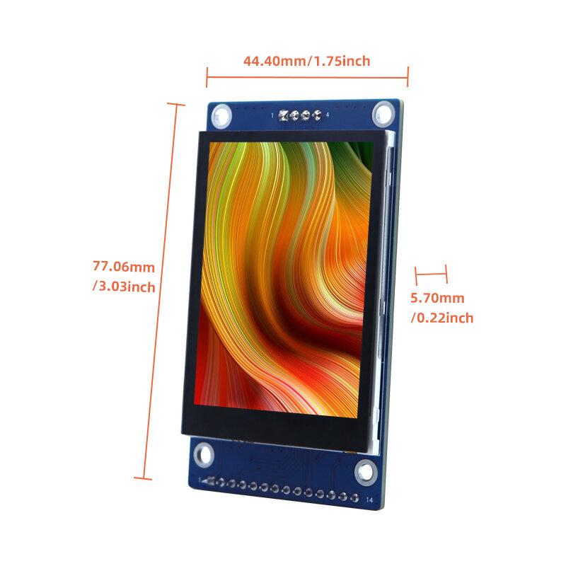 IPS TFT LCD Display CTP com Capacitivo Touch-240x320Resolution, ST7789,SPI - Arduino, STM32, C51, Projetos DIY, 2,4"