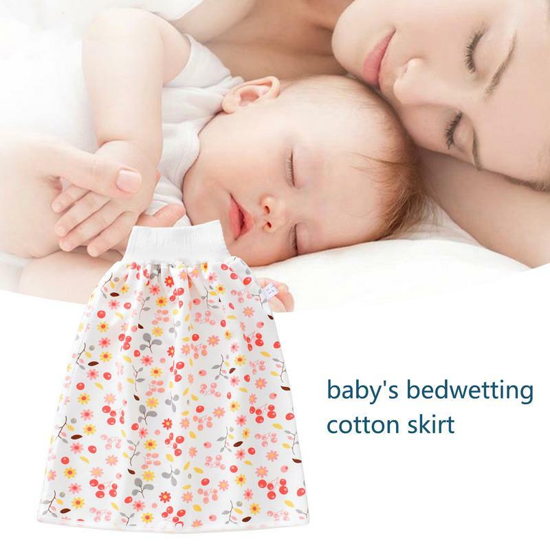 Pielucha wodoodporna spódnica, która nadaje się do prania, wodoodporna bawełniana pieluszka dla niemowląt chroni przed moczeniem pielucha materiałowa dla dziecka do ponownego prania pieluszka dla niemowląt dla dziecka