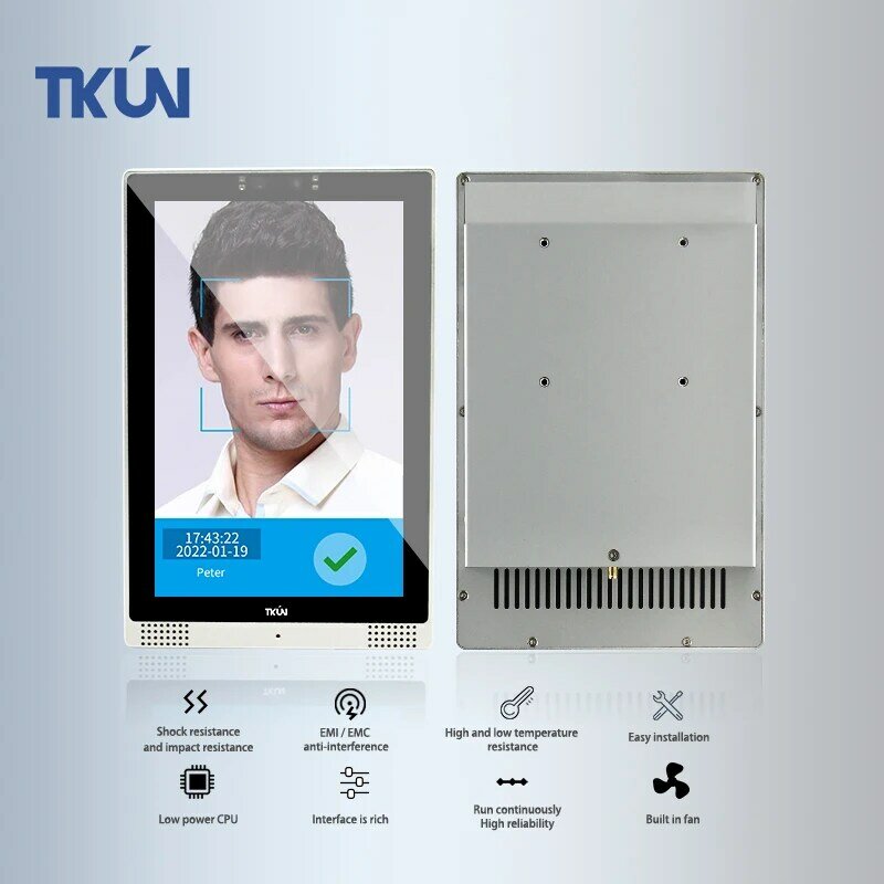 TKUN 10.1 Inch Dual Camera All in One PC Face Identification Android11.0 High-performance CPU Computer