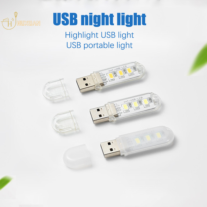 Classic New USB Light White Light / Warm Light Two Colours Filament Stick Student Dormitory Night Light Car Reading Roof Light