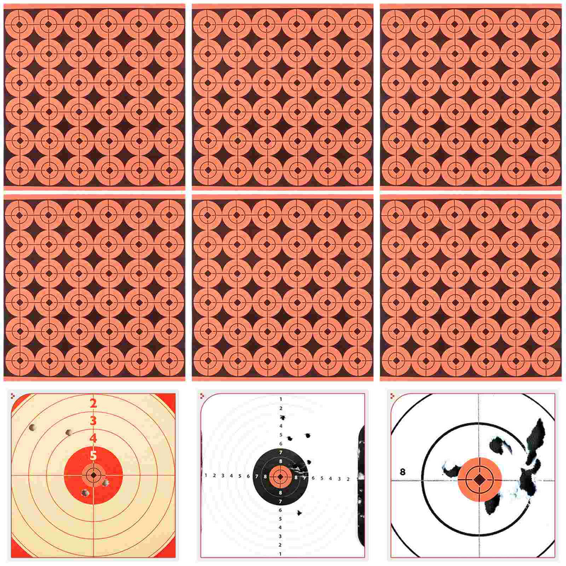 Pegatina de parche de práctica de tiro portátil, etiquetas de papel objetivo, pegatinas deportivas creativas, 360 piezas