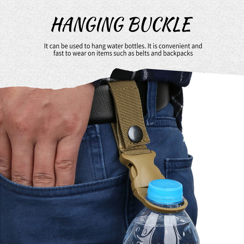 Water Bottle Clip Bottle Buckle Clip Carabiner Mineral Water Bottle Ring Holder For Outdoor Camping Hiking Traveling Portable