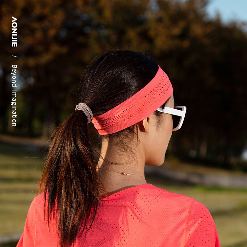 AONIJIE-Stretchy Workout Headband, Sweatband antiderrapante, faixa de pulso, Bandana macia, Yoga, Ginásio, Fitness, Corrida, E4423
