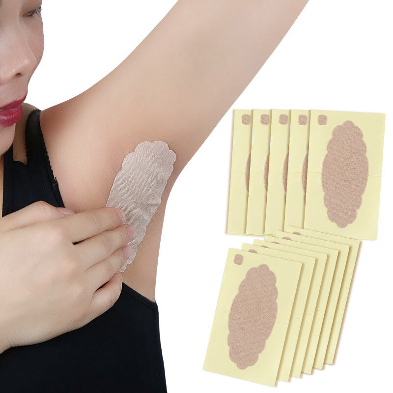 Sdotter 5pcs Underarm Sweat Pad Armpit Antiperspirant Sticker Anti Perspiration Absorbent Deodorant Prevention Reduce Armpit Foo