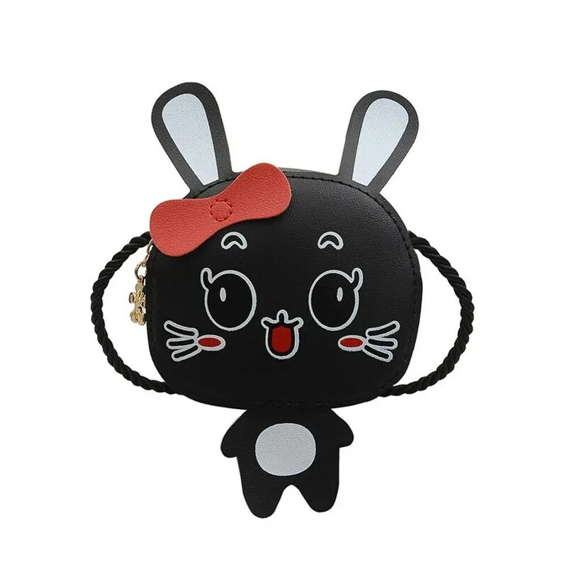 PU Leather Shoulder Bag Cute Small Rabbit Crossbody Bag Coin Purse Kids Girls
