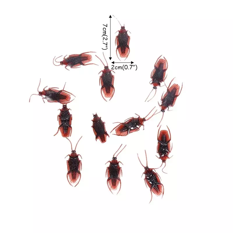 Scarafaggi finti artificiali novità scarafaggio trucco Prop insetti spaventosi insetti di plastica realistici divertente decorazione Spoof festa di Halloween
