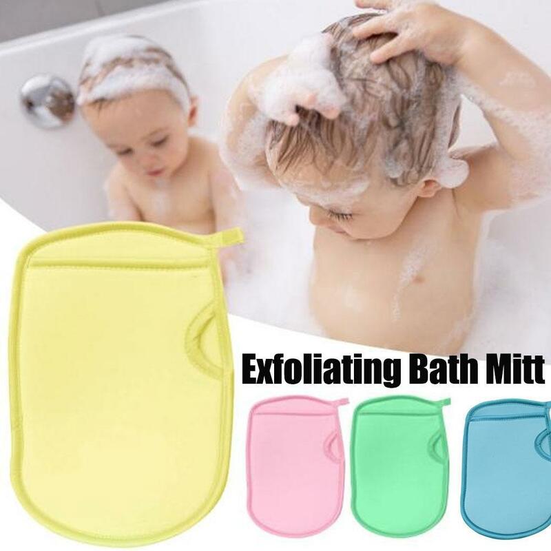 Manopla Exfoliante para baño, 1 uds, cepillo corporal, toalla, SPA, hidratante, esponja de masaje corporal de espuma