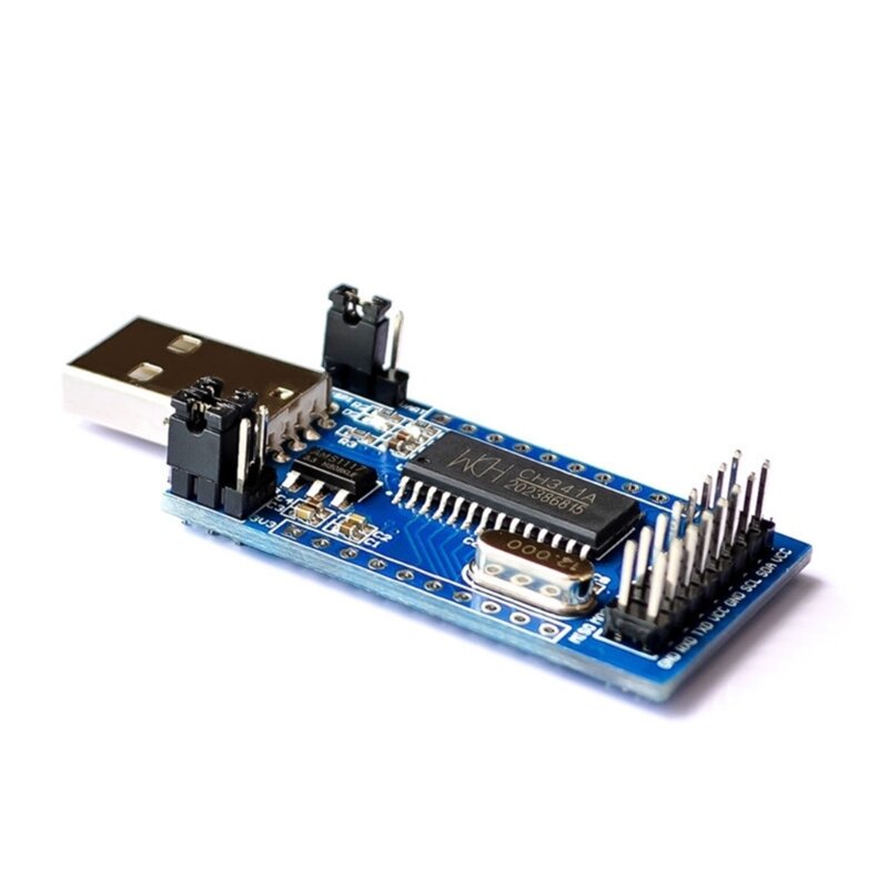 CH341A USB to UART IIC ISP EPP Programmer Converter On-board Operating