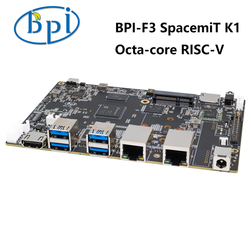 Banana Pi BPI-F3 spacmemancarkan K1 octa-core RISC-V papan pengembangan kelas industri