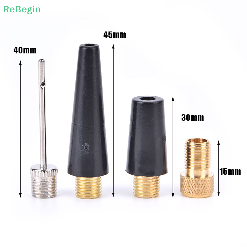 4Pcs 40mm&45mm*30mm&15mm Plastic Metal Copper Ball Needle Nozzle Adapter Kit For Ball Football Bicycle Tire Inflate Pump
