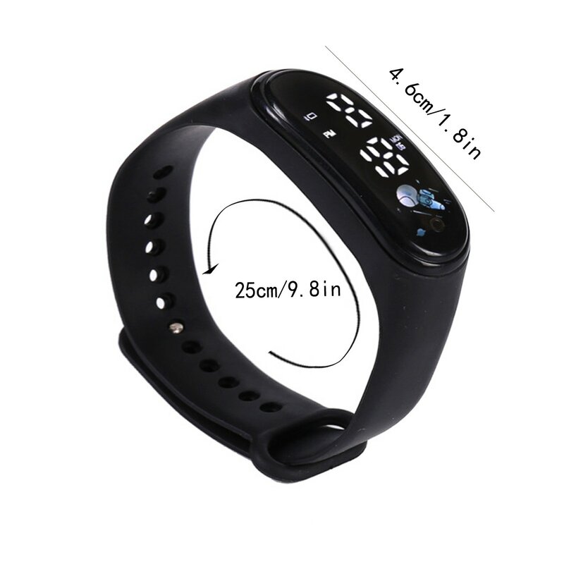 Reloj inteligente Digital para niños y niñas, pulsera deportiva con pantalla LED Digital, accesorios de hora