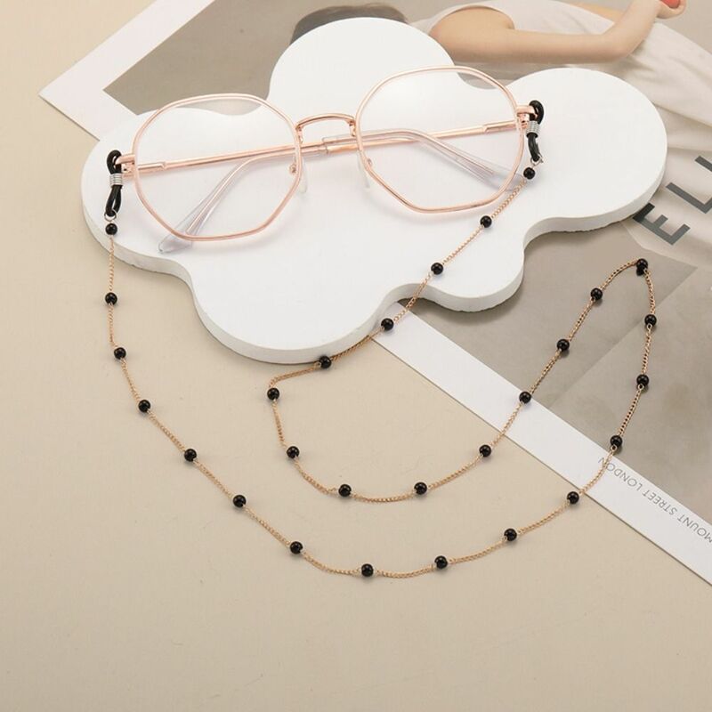 Perline Vintage occhiali catena gioielli cordino catena di occhiali di cristallo bohémien elegante catena di maschere di rame donna