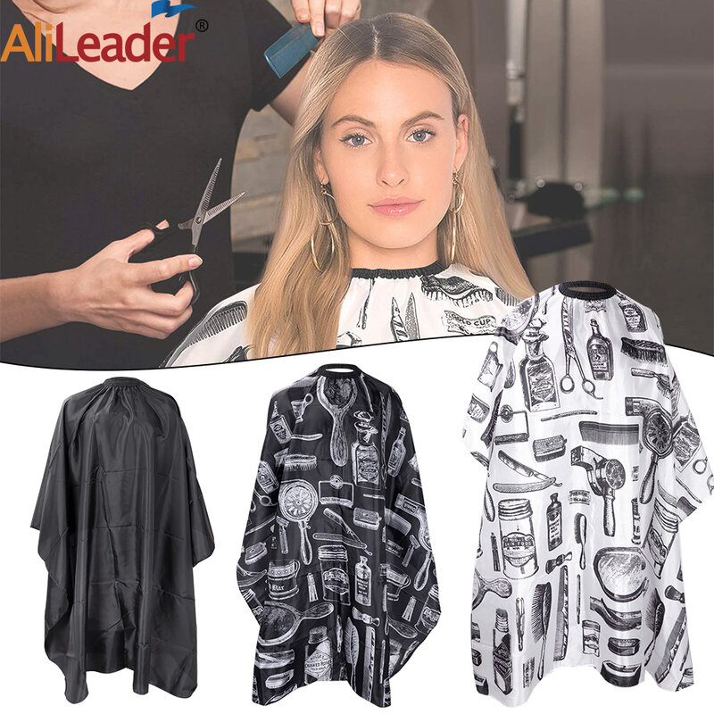 Professional Hair Cutting Cape Salon Barber Cloth Cape With Adjustable Elastic Neck Barber Accessories Cutting Hair Beard Apron