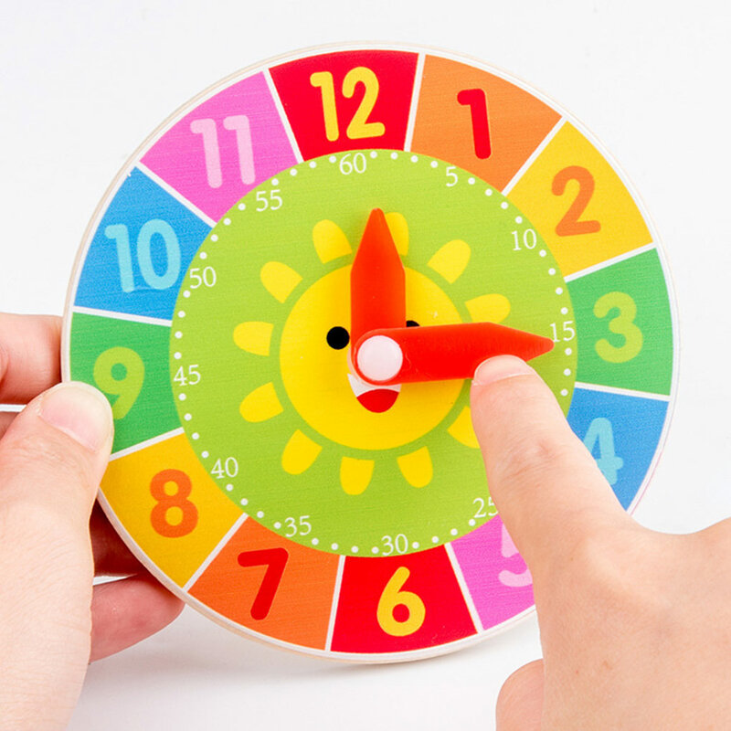 Kleinkinder Uhr Spielzeug Erkenntnis bunte Uhren Spielzeug pädagogisches Spielen