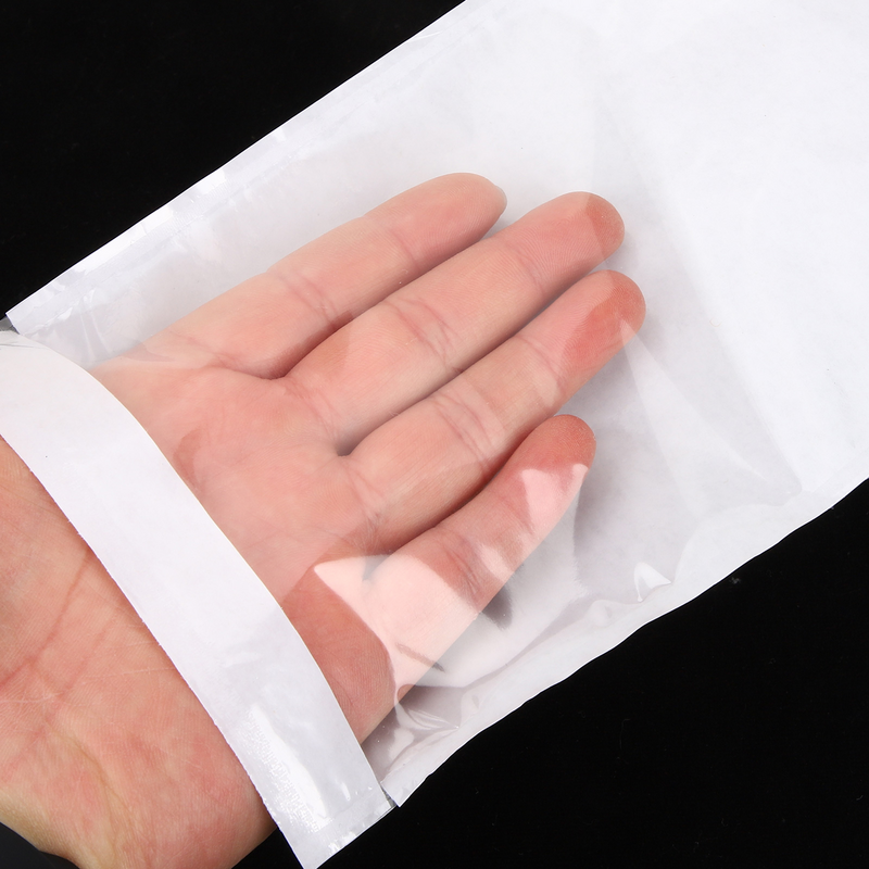 100-częściowe etykiety Zestawy wysyłkowe Lista opakowań Woreczki Rękawy Torba samoprzylepna Kieszeń Białe koperty
