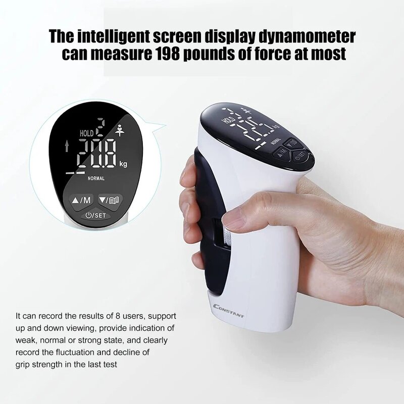 LED Digital Electronic Hand Grip Power Strength Trainer Tester Hand Dynamometer Professional Fitness Accessories