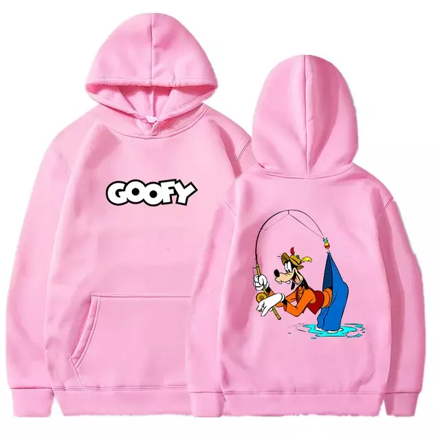 Sudadera con capucha de dibujos animados de Disney para hombre y mujer, suéter fino de película A Goofy, sudadera informal de moda, ropa de calle de Hip Hop