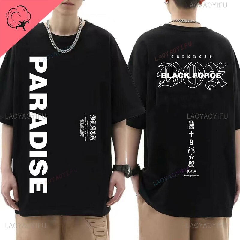 Novelty trend daily street wear fashion casual cotton printed T-shirt men's and women's short-sleeved round neck clothing