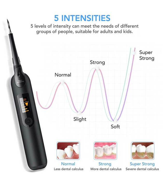 YUNCHI sikat gigi Digital, alat perawatan mulut pemutih gigi dengan cermin mulut penghilang noda gigi