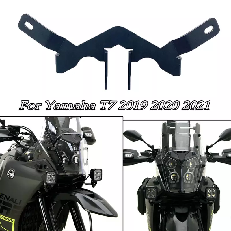 For Yamaha T7 2019 2020 2021 Motorcycle Auxiliary Light Backet Mount Holder Fog Lamp Bracket XTZ700 Tenere 700 XT700Z XTZ 690