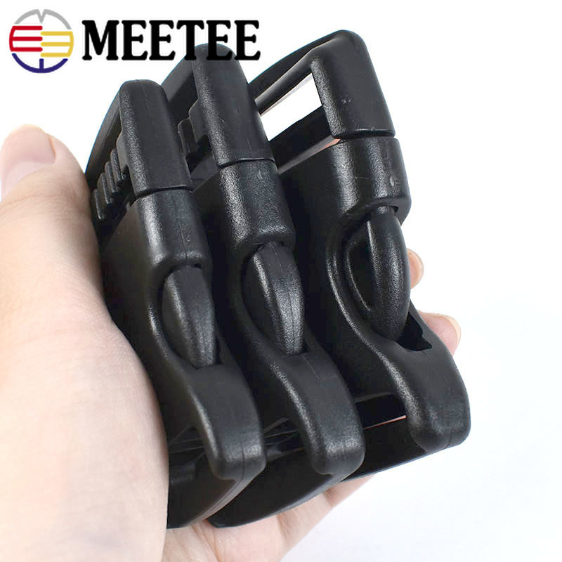10/20Pcs 10-50mm Black Plastic Side Release Buckles Strap Adjust Clasp Hook Pet Collar Webbing Snap Clip DIY Bags Accessories