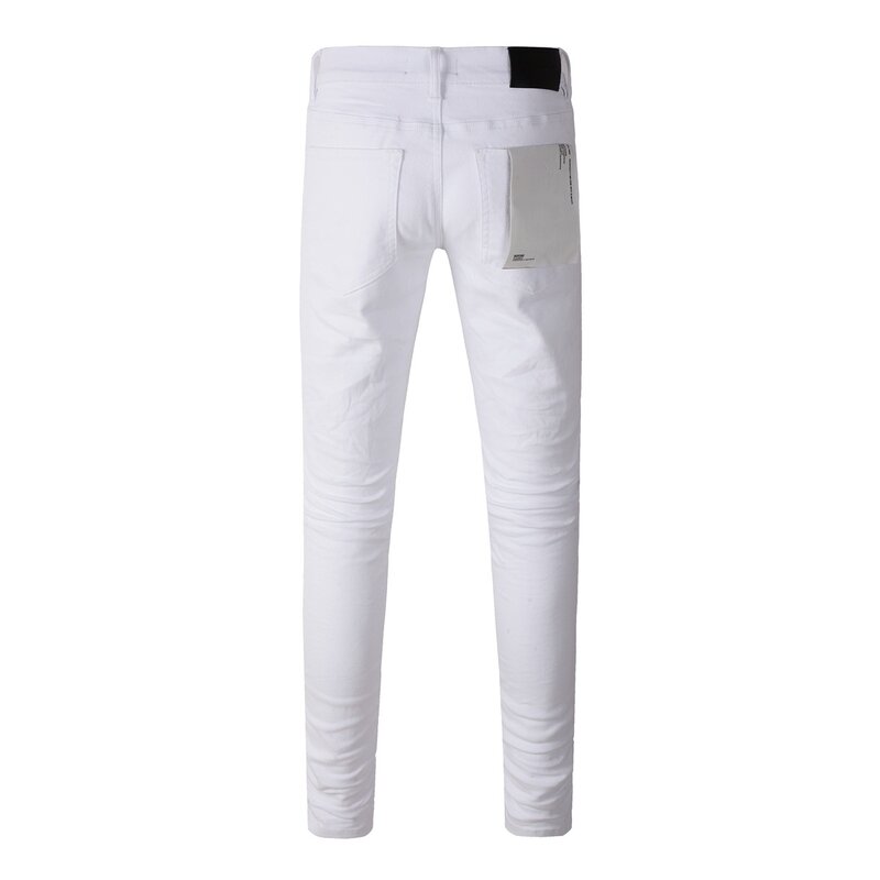 Marka Jeans American High Street Białe Jeans 9024 2024 Nowy trend w modzie Wysokiej jakości dżinsy