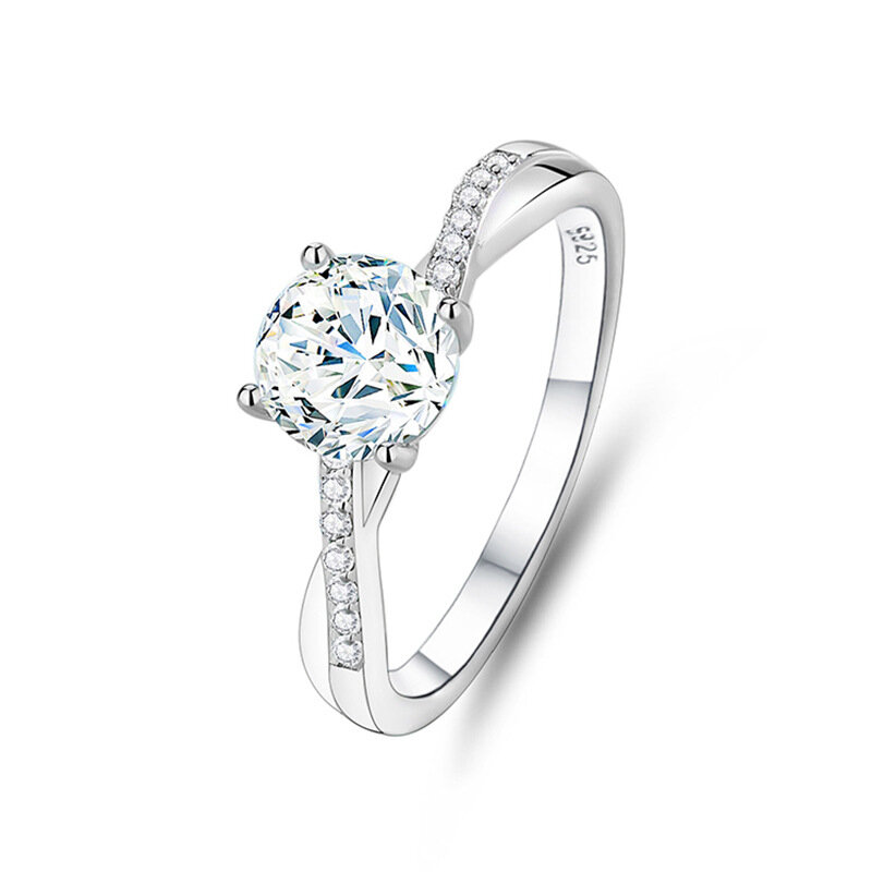 S925 srebrny luksusowe 10*10mm Morganite różowy High Carbon diament 4.4 Carat pierścień dla kobiet biżuteria zaręczynowa pierścień prezent dla dziewczyn