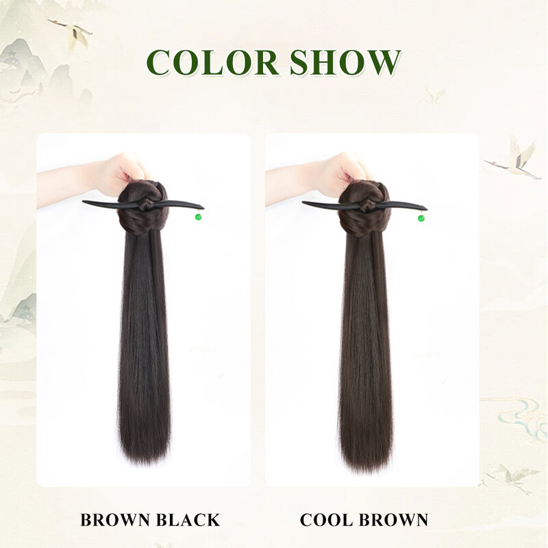 Artiglio coda di cavallo estensione accessori per capelli lungo naturale fibra resistente al calore coda di cavallo sintetica parrucchino per le donne uso quotidiano