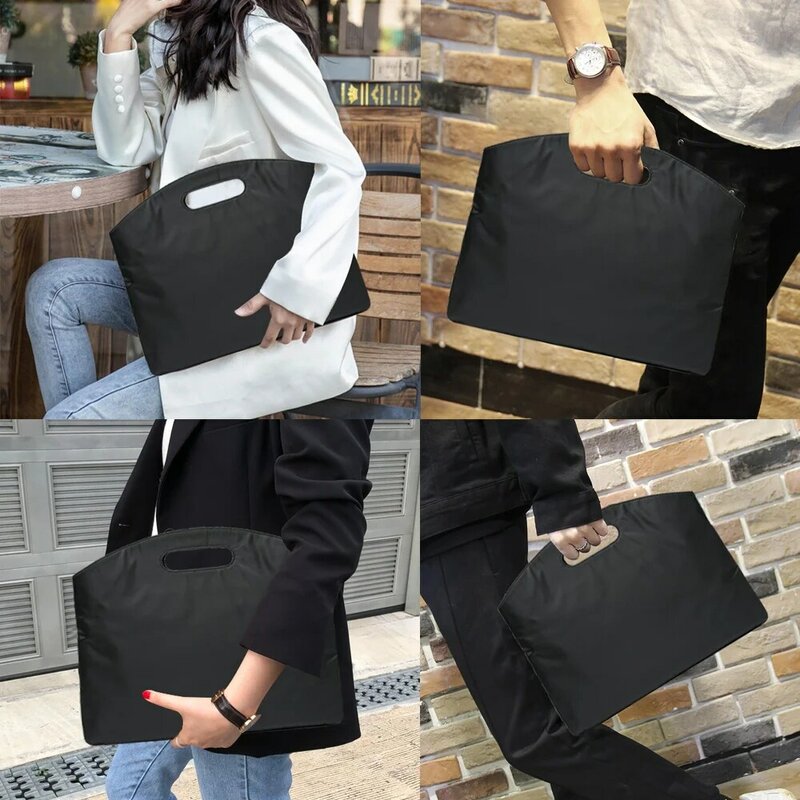 Briefcase Portable High Capacity A4 Document Bag Meeting File Organize Package Business Laptop Office Totes Case Sleeve Handbag