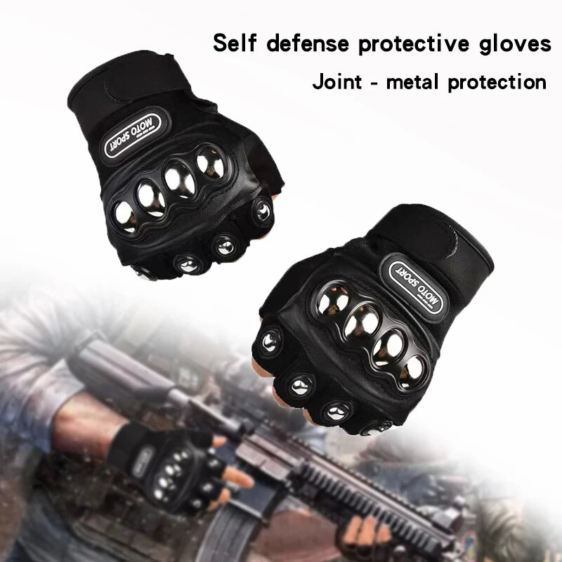 Manopla de defensa personal, guantes tácticos resistentes, protección de combate, protección al aire libre, nueva