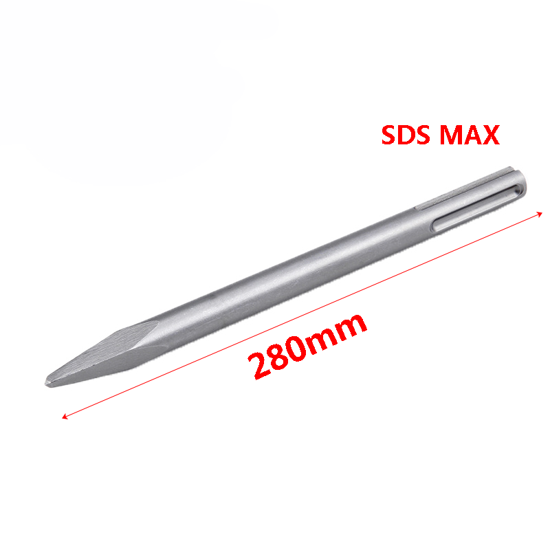 Martillo rotativo SDS MAX de 280mm, martillo eléctrico, broca para roca, punta/ranura/herramienta de cincelado de paredes de hormigón