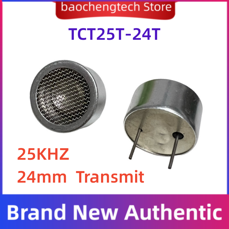 Sensor ultrassônico tct25-24t (transmissor), 1 peça, 5 ou 10pcs, 25khz, 24mm