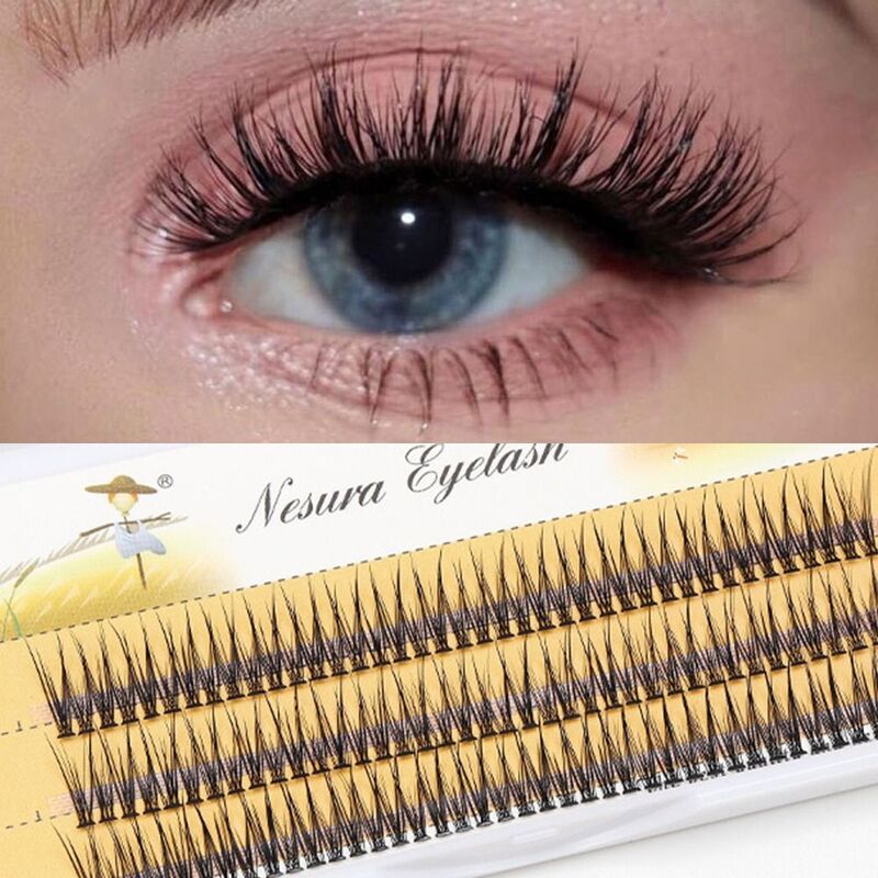 Swallow Tail Individual Lashes Eye Makeup Tool C Curl Natural Clusters Lashes Mink Soft Eyelashes Eye Extension