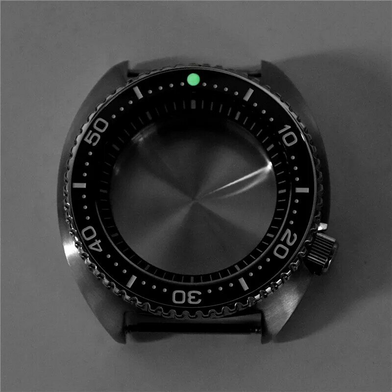 Deluxe 45mm inserção cerâmica aço tartaruga safira cristal caso à prova dwaterproof água para seiko nh35 nh36 movimento 28.5mm dial lwatch mod