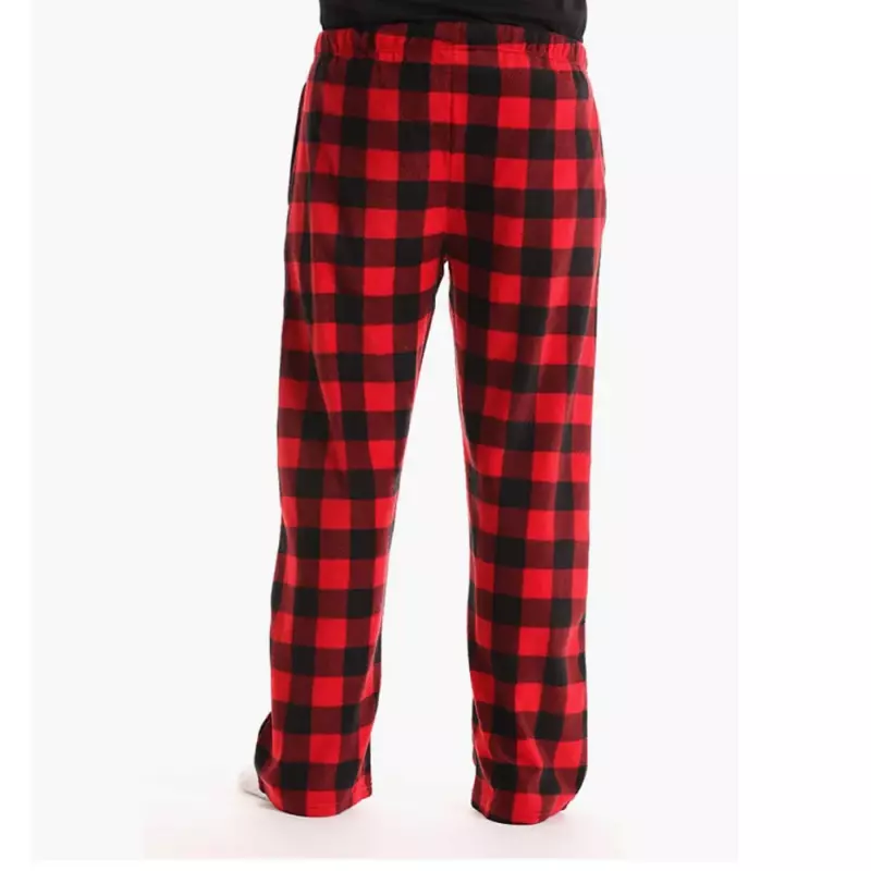 Модная мужская повседневная Хлопковая пижама, длинные брюки, мягкий удобный свободный эластичный пояс, клетчатая удобная одежда для сна, домашние штаны для отдыха, Новинка
