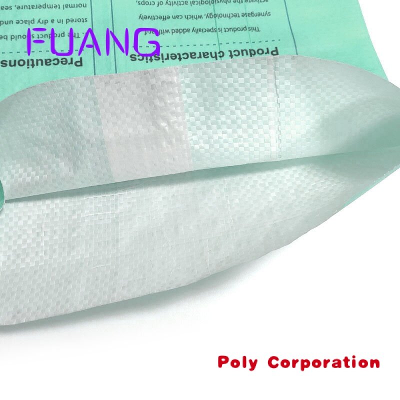 Bolsa de fertilizante tejida pp personalizada, bolsas de embalaje de fertilizante laminado, bolsa de fertilizante químico, 10kg