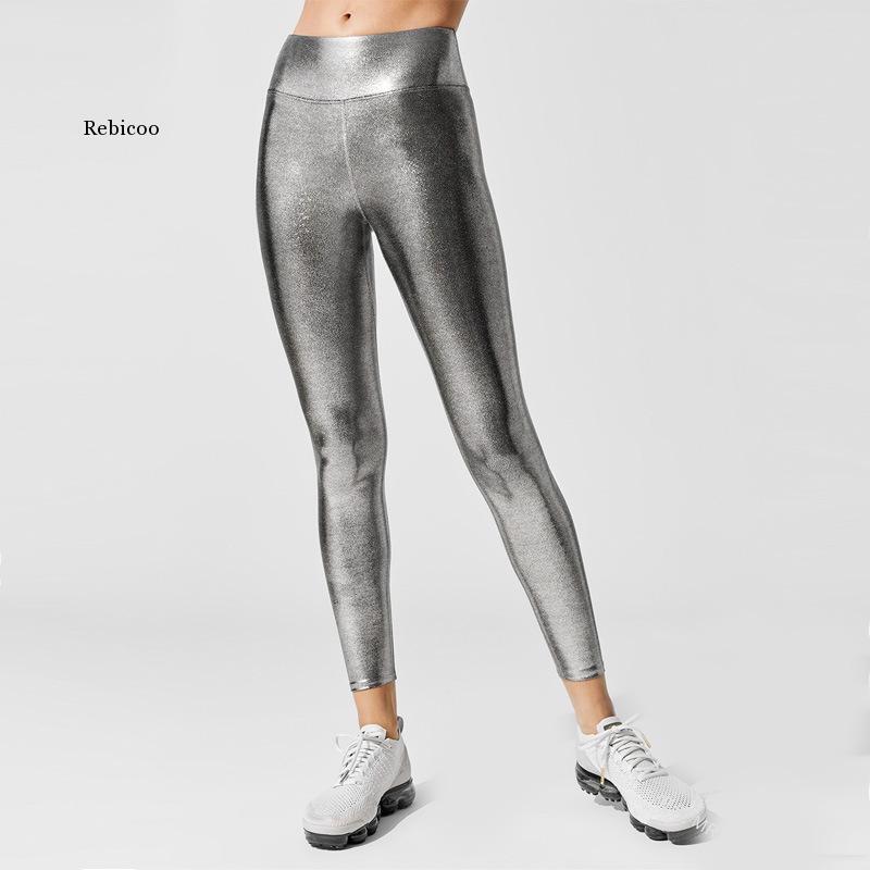 Nowe damskie legginsy wysokiej talii brązujący jednolity kolor Slim legginsy Fitness Push Up elastyczne legginsy treningowe kobiece na co dzień