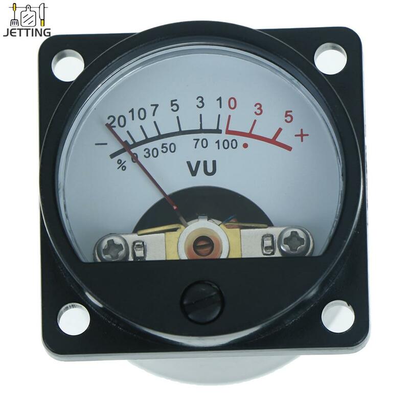 Durable 500UA Panel VU DC/AC 6~12V Bulb Warm Back Light Recording Level Amp Meter
