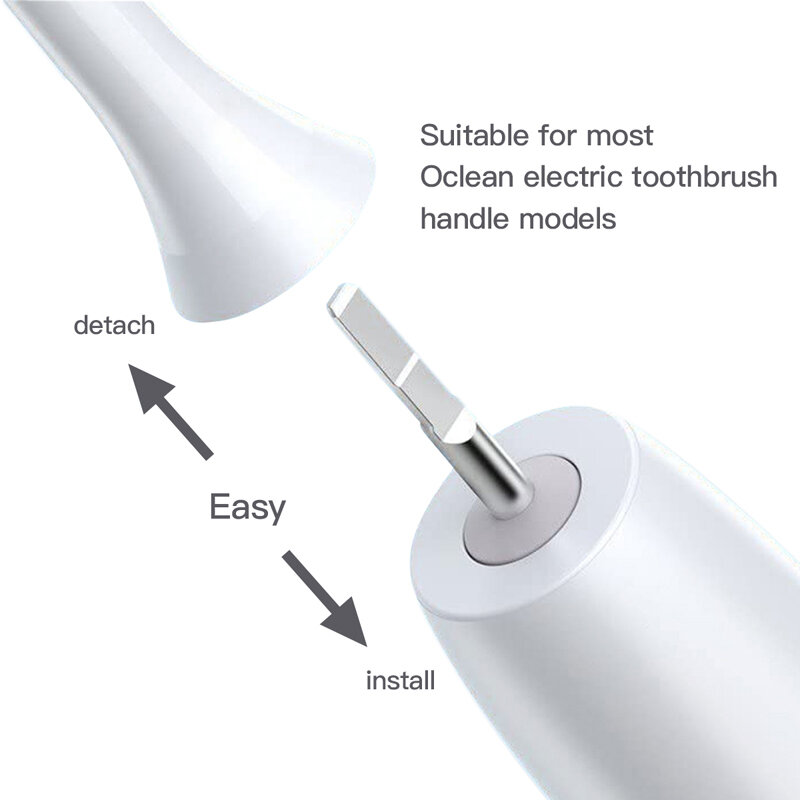 4 cabeças de substituição dos pces para o fluxo de oclean/x/x pro/z1/f1/um/ar 2/se cabeças de escova macio dupont sonic escova de dentes cerdas de vácuo