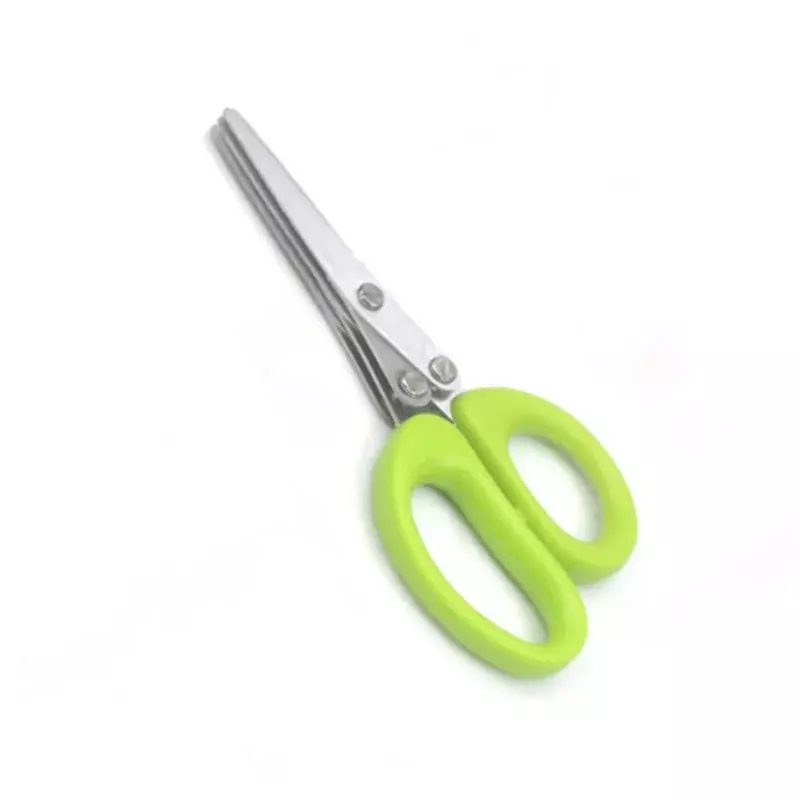 3 / 5 Layer Multi Stainless Steel Scallion Scissors Vegetable Salad Chopping Tool Utility Kitchen Cutter Shears Accessories