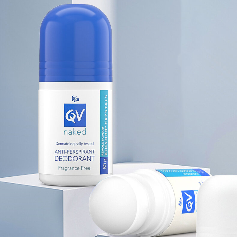 Desodorante antitranspirante Roll-on para axila, agente de larga duración, agua perfumada, 80g, QV