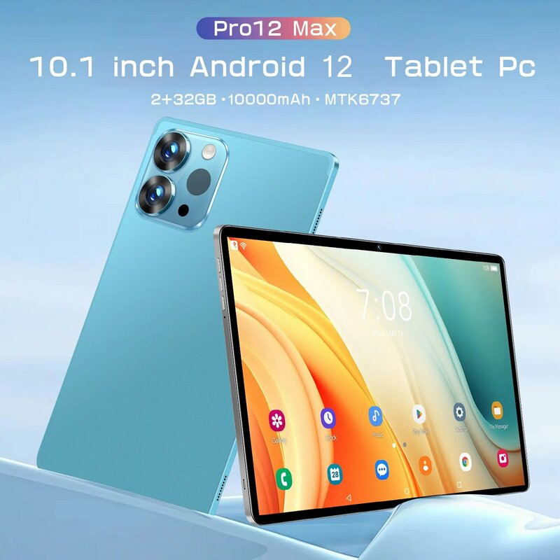 Veryhdsn Pro12 Max Globale Originele Tablette Android Gpu Quad Core Smartphone 10.1 Inch Hd Dual Camera Wifi Tablet Pad Voor Studie