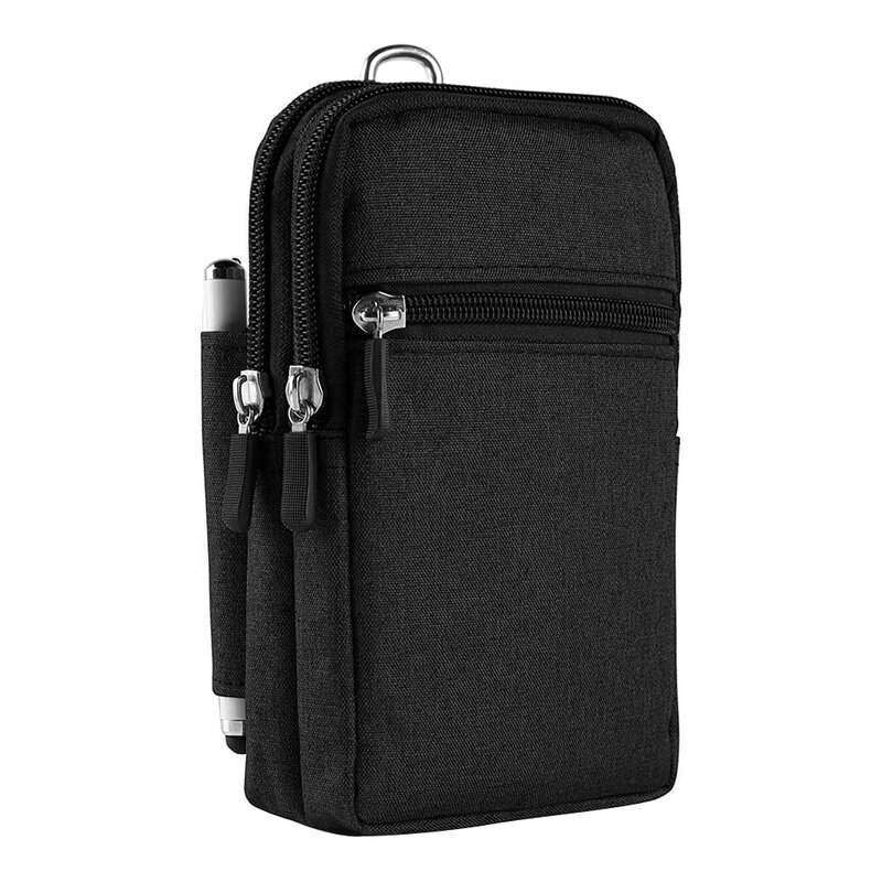 Denim Phone Case Belt Clip Bag Pen Holder Waist Bag Outdoor Sports
