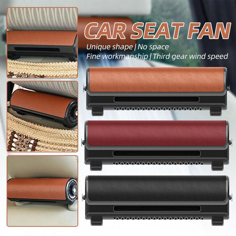 New Car Rear Headrest Fan USB Plug In Back Seat Wind Cooler Low Noise Creative Auto Interior Fan Accessory 3 Color Can Choose