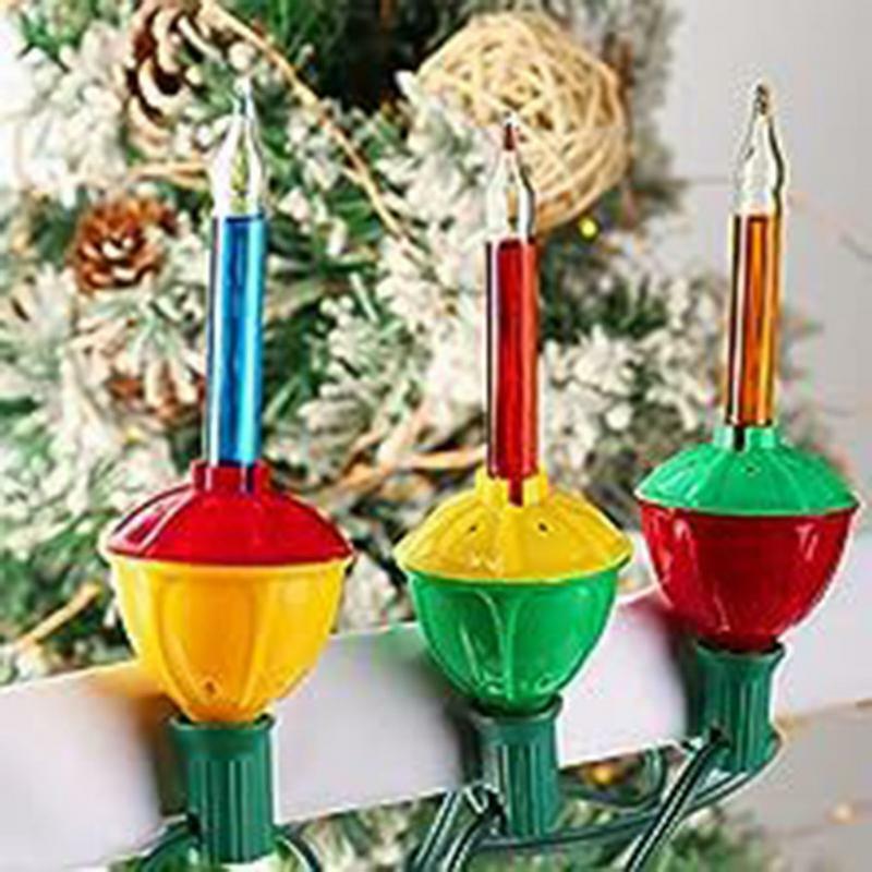 Christmas Bubble Light Bulbs Multicolor Bubble Lamp String of 7 Lights Indoor Outdoor Holiday Atmosphere Decoration Supplies