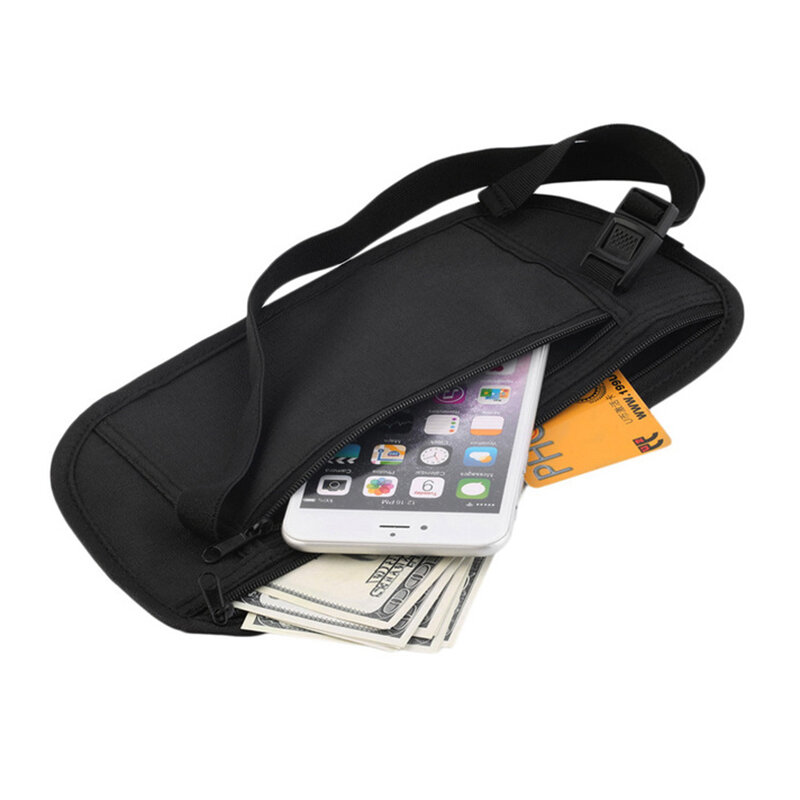 Unsichtbare Reise Taille Packs Tasche für Pass Geld Gürtel Tasche versteckte Sicherheit Brieftasche Geschenk Reisetasche Brust Pack Geld Hüft tasche