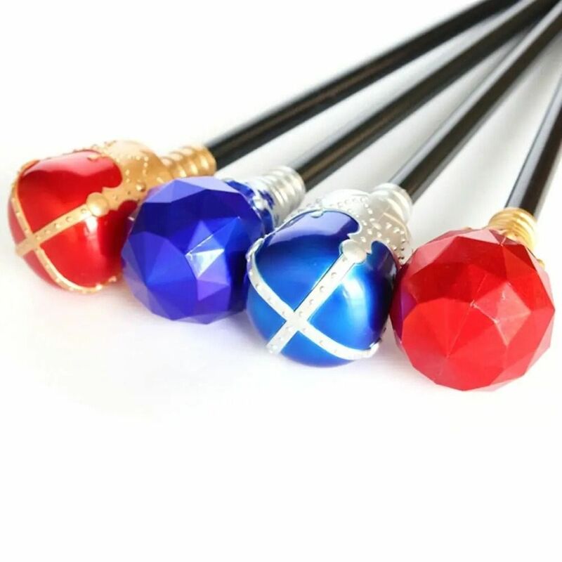 King Queen Scepter Durable Plastic Performance Hand Wand Halloween Dress Up Cosplay Props Princess Prince Cane Gril